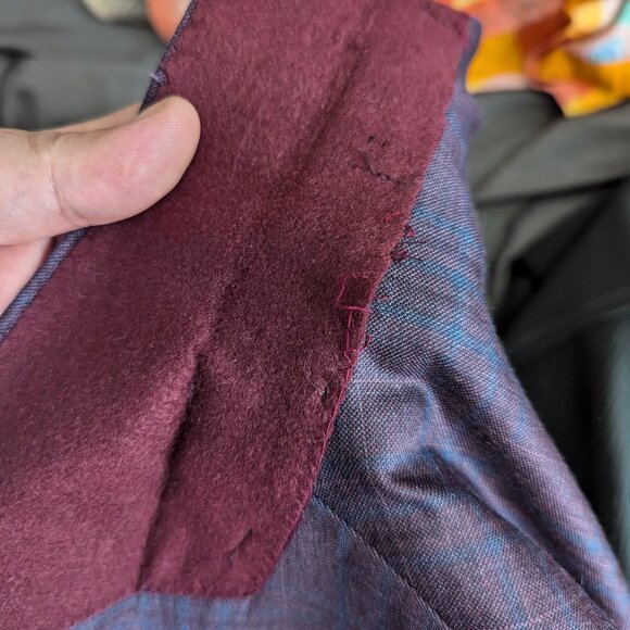 PSYCHO BUNNY - Burgundy check jacket - Sz 42R - Picture 10 of 10